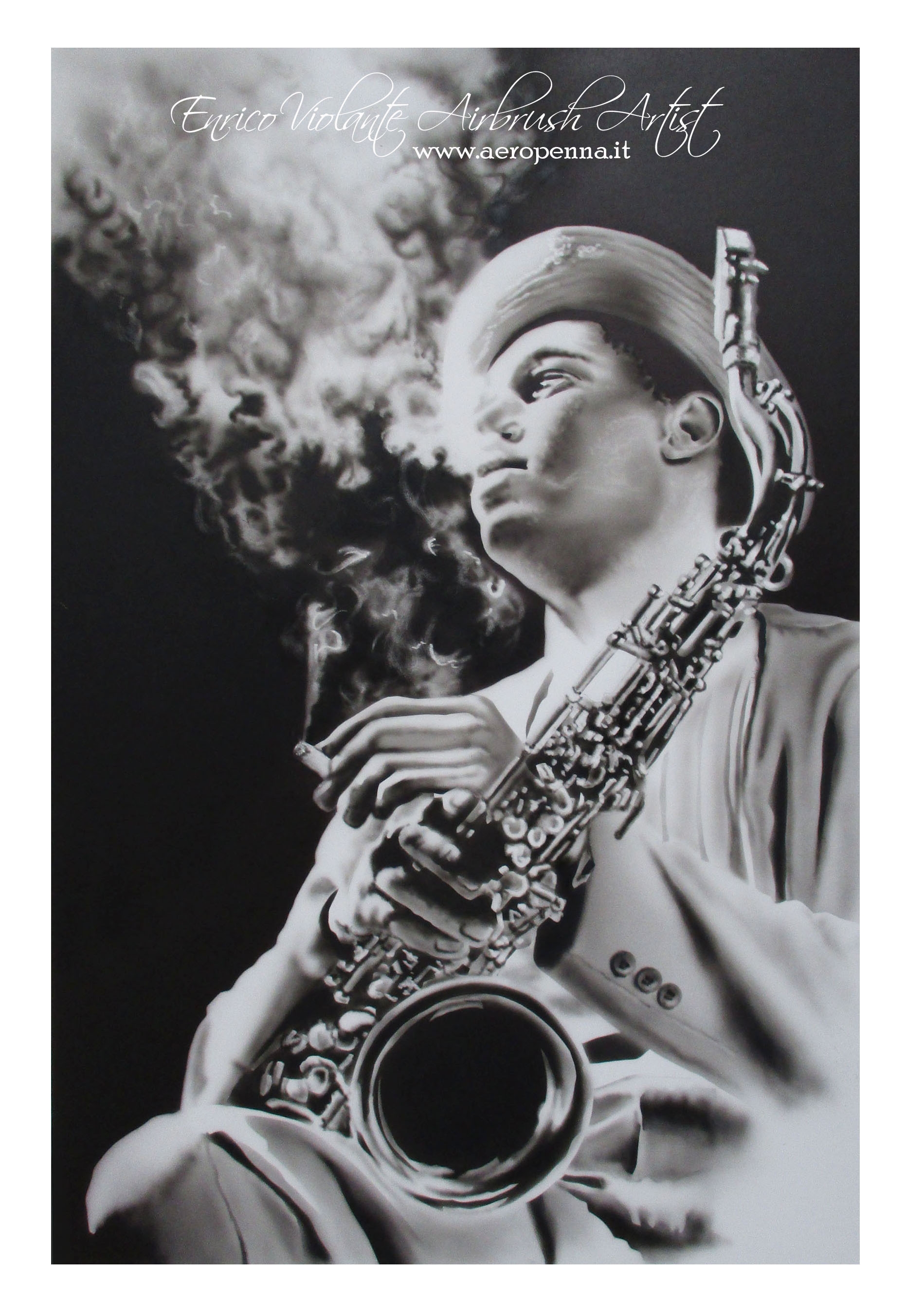 airbrush ink on paper Just Airbrush