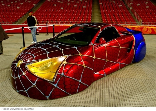 Strange Spiderman Custom Car Spidey Car Incredible Paint Job