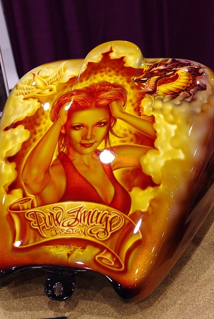 Airbrush bike tank