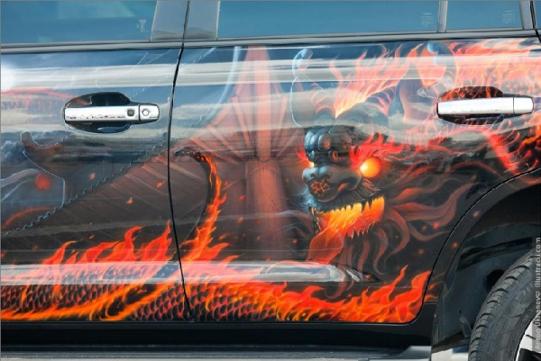 Airbrush dragon