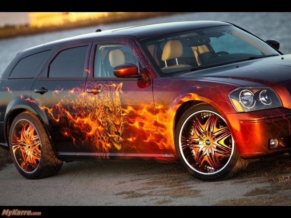 Dodge Cats Roar Magnum 2005 Airbrush