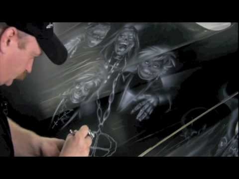 Mike Lavally King of air brush, Jack Osbournes BMW X5 - YouTube - Airbrush Videos