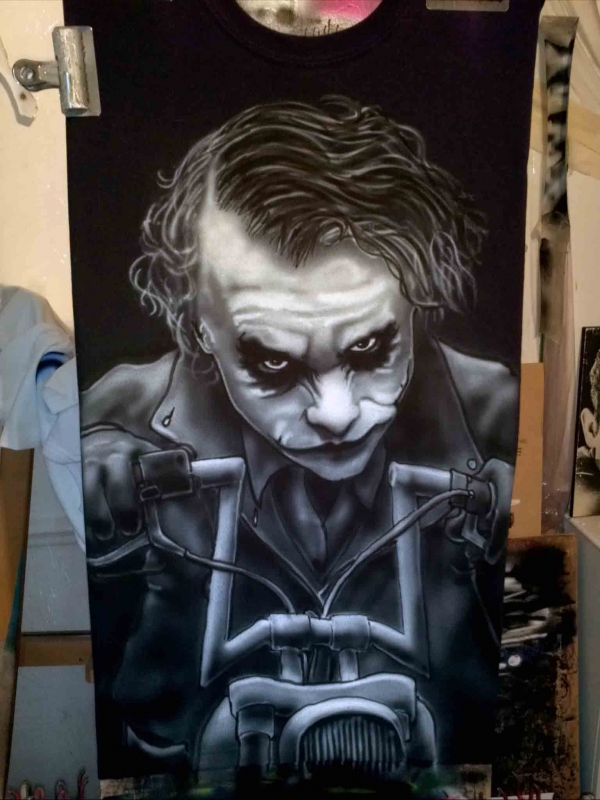 joker tshirt step by step - Airbrush Step by Step