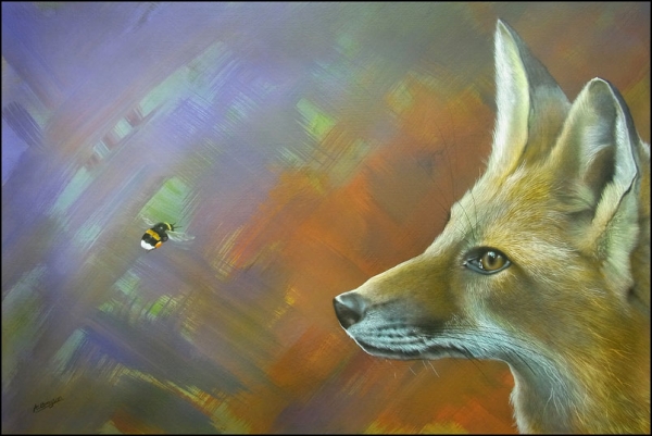 The Fox and the Fly done by Ashley Brayson using Badger Renegades