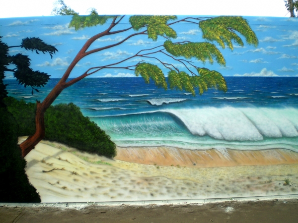 WAVE CLOSE UP - Airbrush Murales