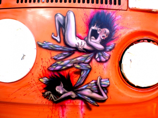 Kombi Van - splattered pixies/ fairies