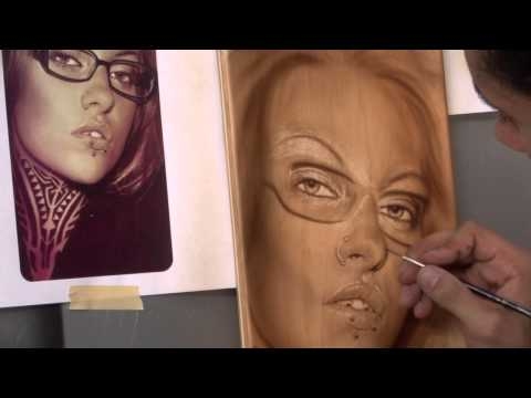 Monochromatic Candy Portrait Airbrushing w/ Cory Saint Clair - Airbrush Video Tutorials