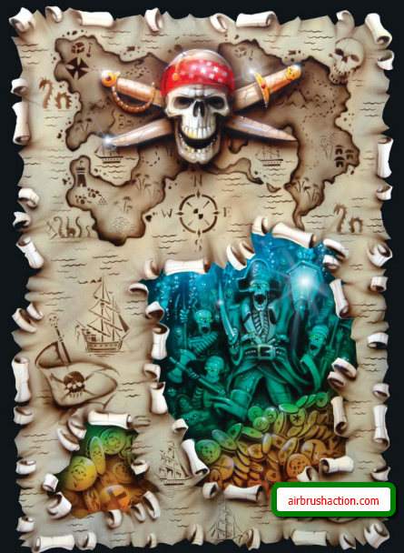 Airbrush Tutorial: “Piracy” by Craig Fraser
