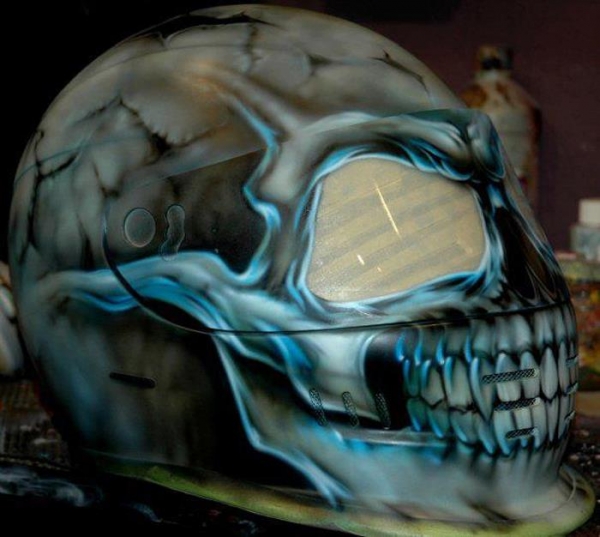 Skull on Helmet