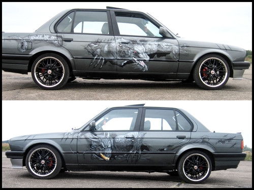 BMW E30 AIRBRUSH CUSTOM PAINTING