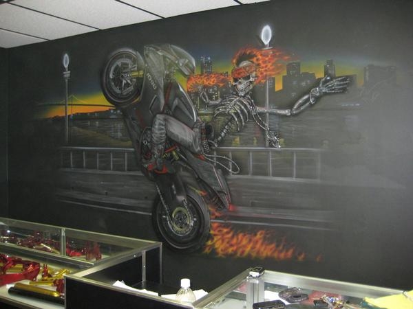 Wall Mural i airbrushed by Jonny5nLala
