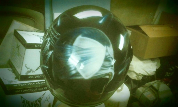 Back of VENOM Helmet