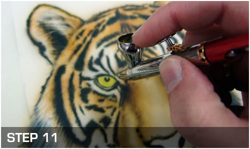 Airbrush Step by Step - Tiger Wildlife Airbrush Anleitung