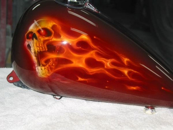 Skull and truefire - My Airbrush Art