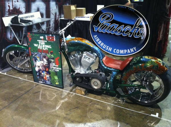 Walking Dead chopper at C2E2 convention - My Airbrush Art