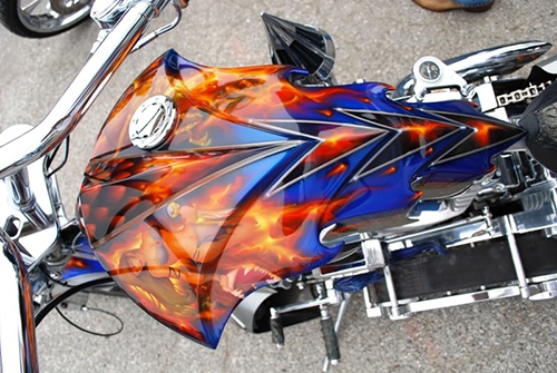 Custom Tank Art | Kabes Customs Biker 