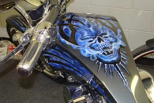 Custom Tank Art | Kabes Customs Biker