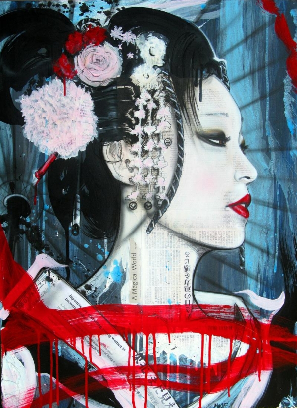 Geisha: Artist of the Floating World. iPaint Airbrush Studio-Home-Pittsburgh,PA - My Paintings