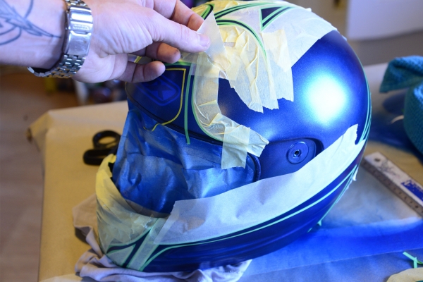 Airbrush painting and helmet Step 14. | Olivier Roubieu