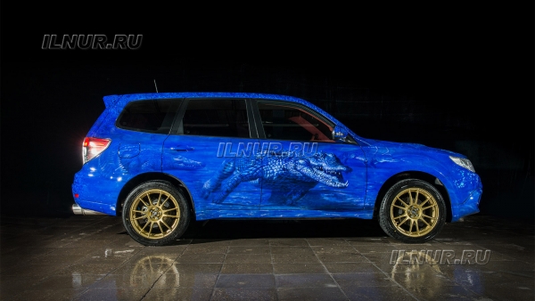 airbrush on the Subaru Forester Ts
