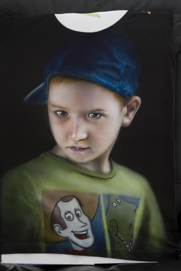 Portrait on T-shirt