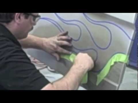DIY Custom Paint Tips - How To Lay Out and Airbrush Flames or Graphics on Car - Creative Learning