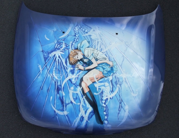 Escaflowne airbrushed on my car by escafan - Kustom Airbrush