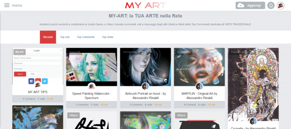 Awesome FREE Traditional #ART #Community - http://my-art.it