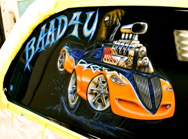 Airbrushed Murals and Graphics-Cars-Trucks - Airbrush Artwoks