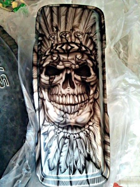 Indian Skull Chief by Julio Sapere