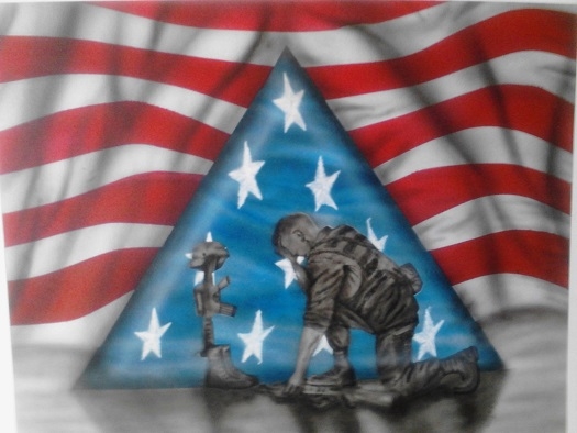 First airbrush art try