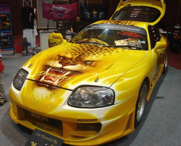 Toyota Supra in Air Brush by Sakura-Jen - Kustom Airbrush