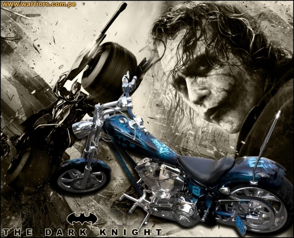 airbrus custom paint - Chopper American IronHorse 1800 Batman  The Dark Knight