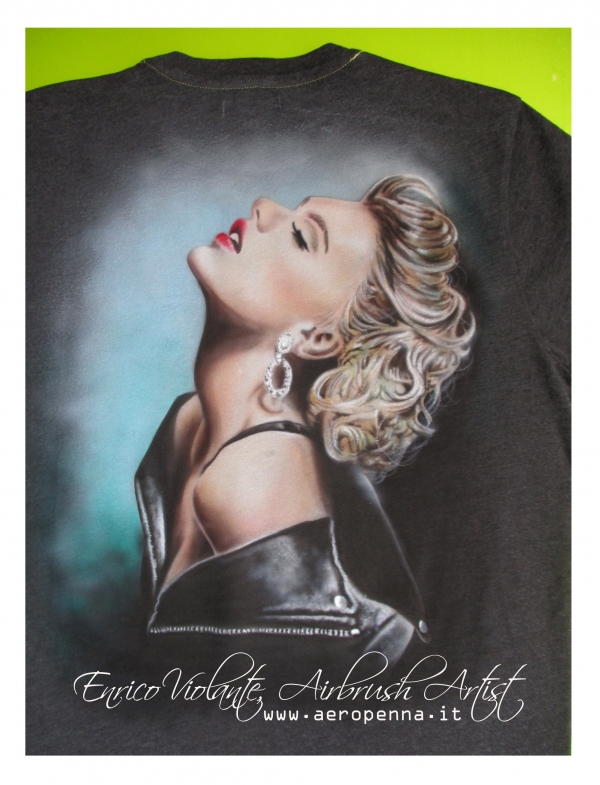 airbrush t-shirt, madonna  - Airbrush Artwoks