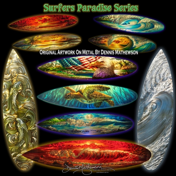 #FuriousAirbrush #RSS Feeds | Metal artist Dennis #Mathewson Surfboard metal art released - FuriousAirbrush RSS Stories