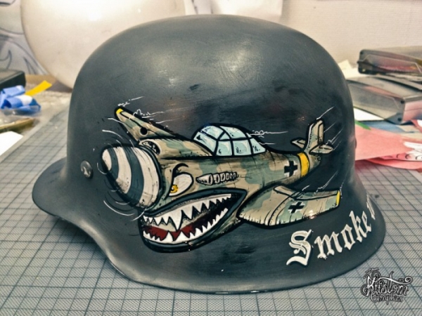 German WW2 Helmet | Pinstriping by Mr.BramPinstriping by Mr.Bram
