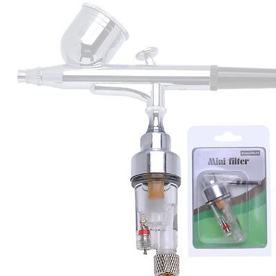 $4.35 Mini Airbrush Air Filter Compressor Trap Water Moisture Hose Art Spray Gun Kit