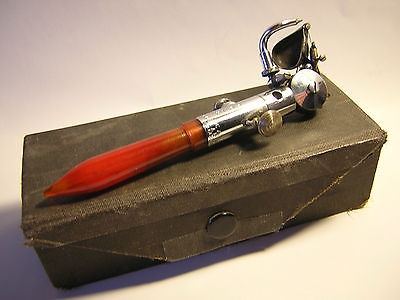 $50 for this old Lady! VINTAGE ANTIQUE 1920's PAASCHE AIRBRUSH MODEL AB with FELT LINED CASE