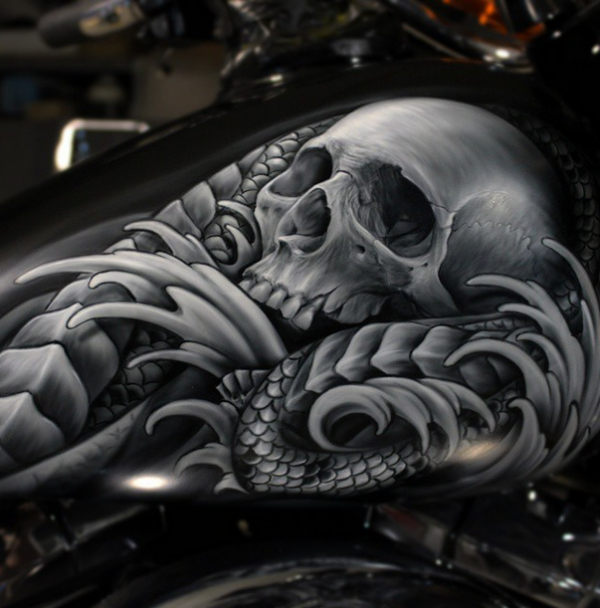 Awesome Skull - Kustom Airbrush