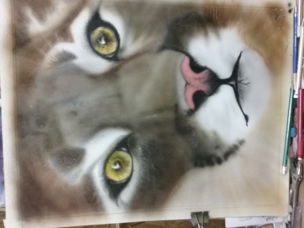 almost finished - Airbrush Step by Step