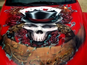 Custom Chevy SSR artwork