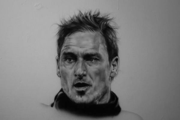 totti on the wall - Photorealism