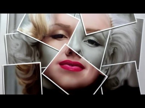 Marilyn Monroe Collage airbrush portrait - YouTube - Airbrush Videos