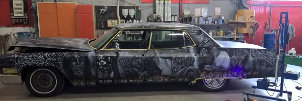 Chicano Art on Cadillac...3 - Airbrush Artwoks