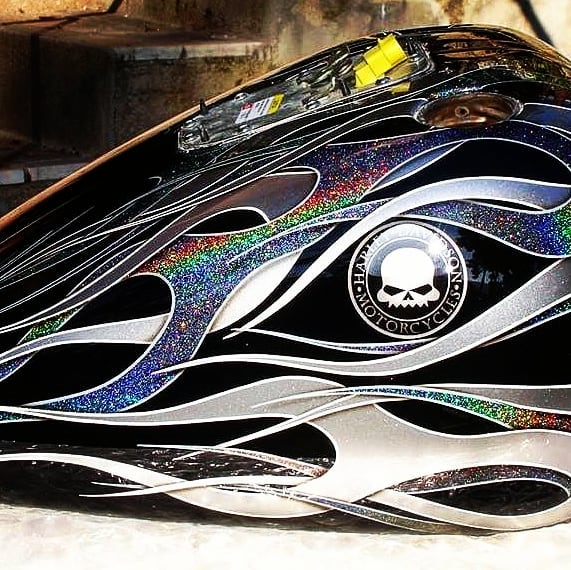 Awesome classic #Airbrush #Flames - Instagram Photo by ArtDavidZone (@artdavidzone)