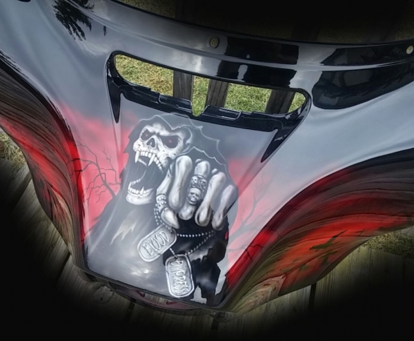 Candy Red Reaper Fairing airbrushfrankhazen.com