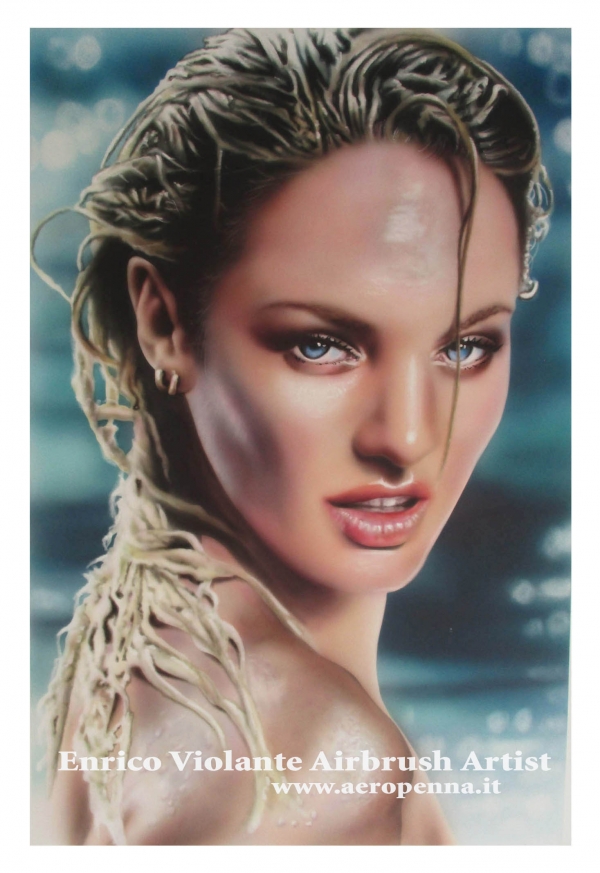 summer airbrush portrait - Airbrush Artwoks