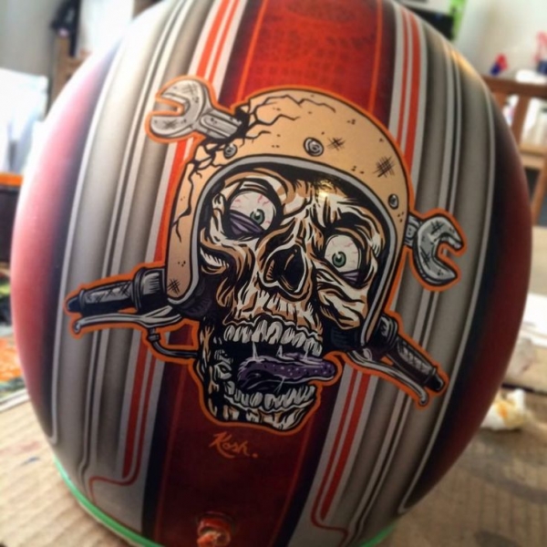 Funny Helmet - Kustom Airbrush