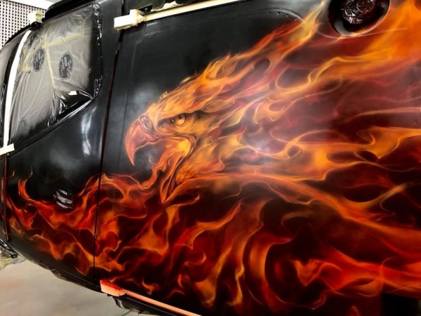 Step by Step - Real Flames on Helicopter