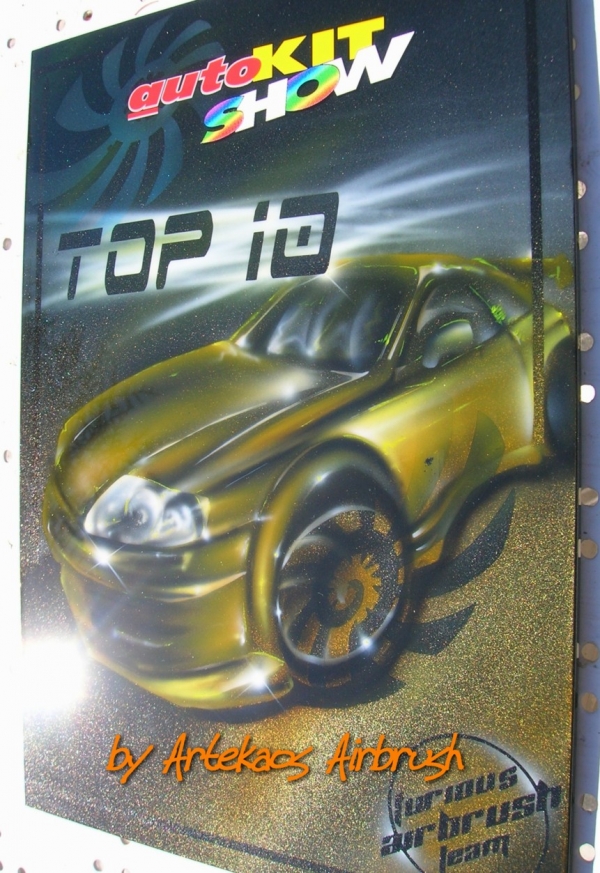 AutoKit Show - Winner Prize
20 x 35 plastic plate - ArteKaos Airbrush